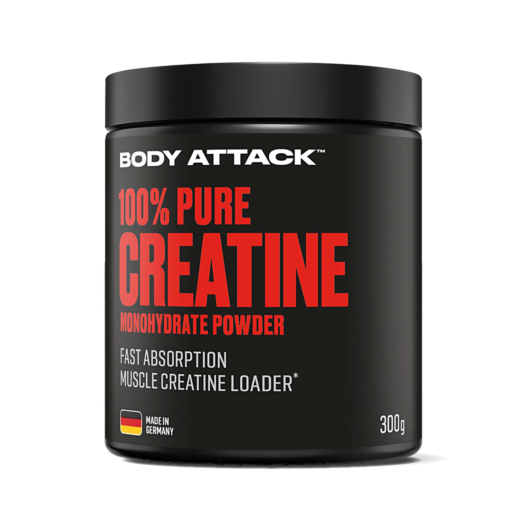 100% Pure Creatine Monohydrate, Powder, 300g, Body Attack