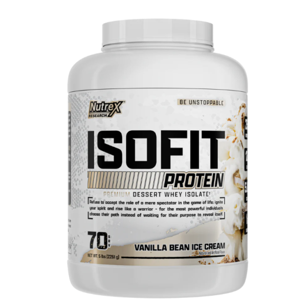 Nutrex Research IsoFit Whey Protein Powder 5lbs (2.261 KG)
