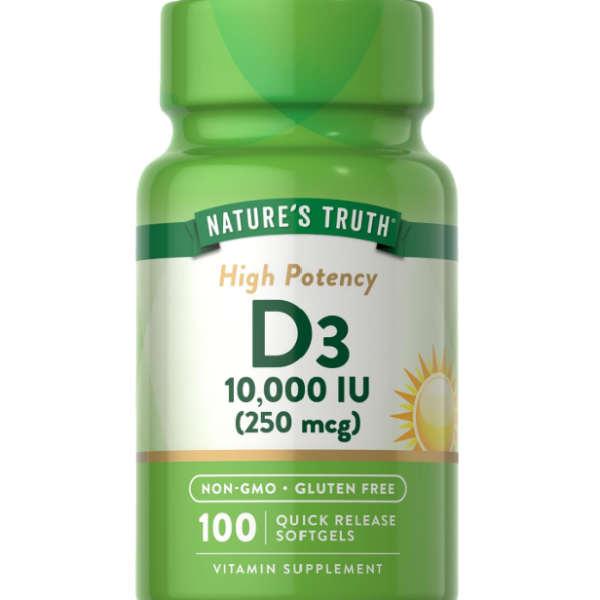 Nature’s Truth D3 10000 IU, 100Caps