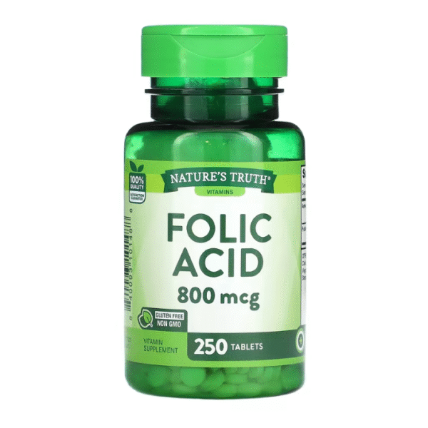 Nature’s Truth, Folic Acid, 800 mcg, 250 Tablets