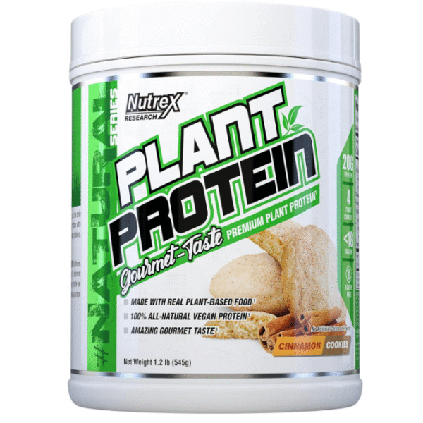 Nutrex Plant Protein,18 Servings (No Artificial Flavors, Colors, or Sweeteners, Gluten Free, Lactose Free)