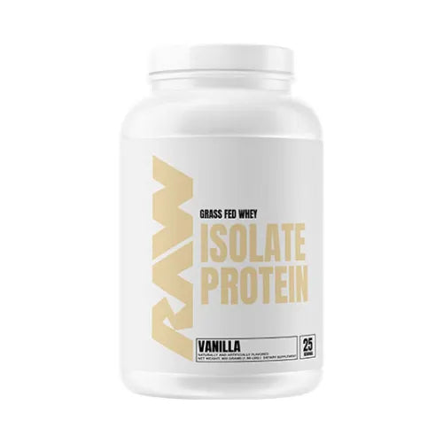 Raw Nutrition 100% Grass Fed Whey Isolate Protein Powder 25 Serv